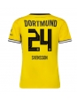 Ženske Nogometnih dresov Borussia Dortmund Daniel Svensson #24 Domači 2026-27 Kratki rokavi Ženske Nogometnih dresov Borussia Dortmund Daniel Svensson #24 Domači 2026-27 Kratki rokavi